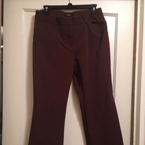 Burgundy slacks